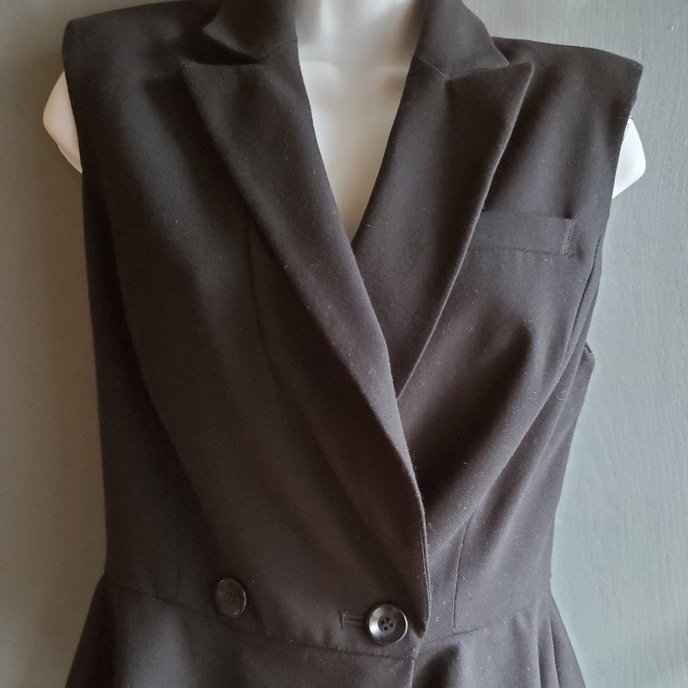 Forever 21 Black Polyester Vest - Size Medium